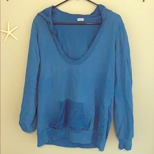 Splendid Royal Blue Scoop Neck Women’s Hoody Large